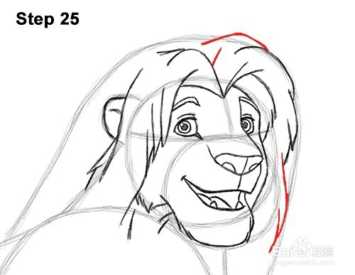 如何绘制Simba（长大）——加菲的吃货生活