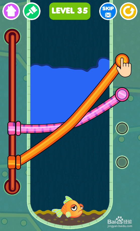 Save The Fish的LEVEL 35如何通关