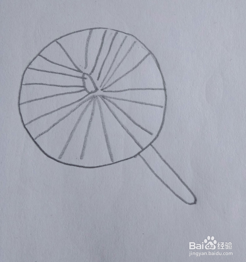 儿童简笔画伞的画法一