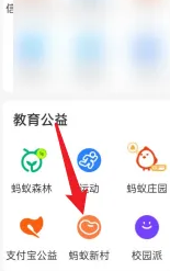 支付宝蚂蚁新村入口在哪里