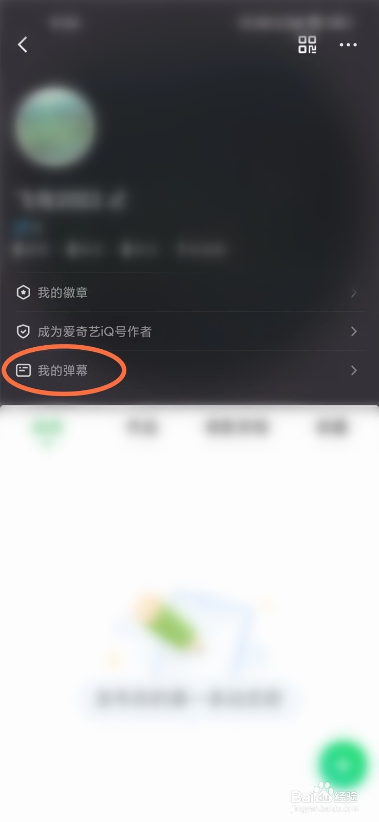 爱奇艺弹幕主页在哪里打开
