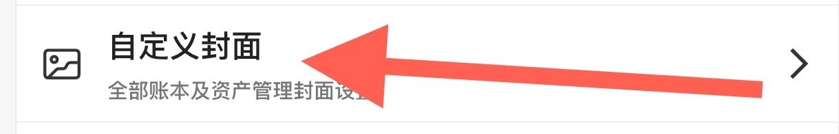 记账管家软件中的自定义封面在哪里？