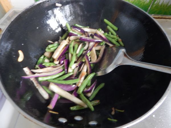 香辣茄子烧豆角