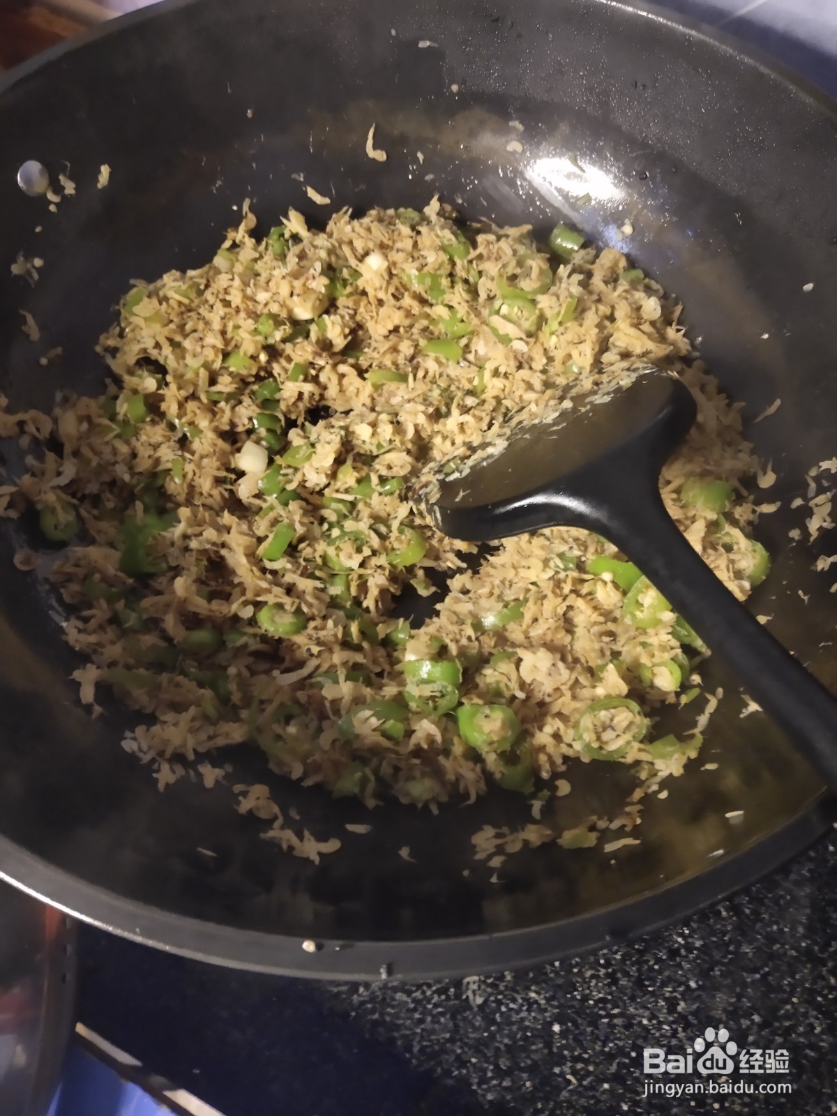 尖椒炒虾皮的做法