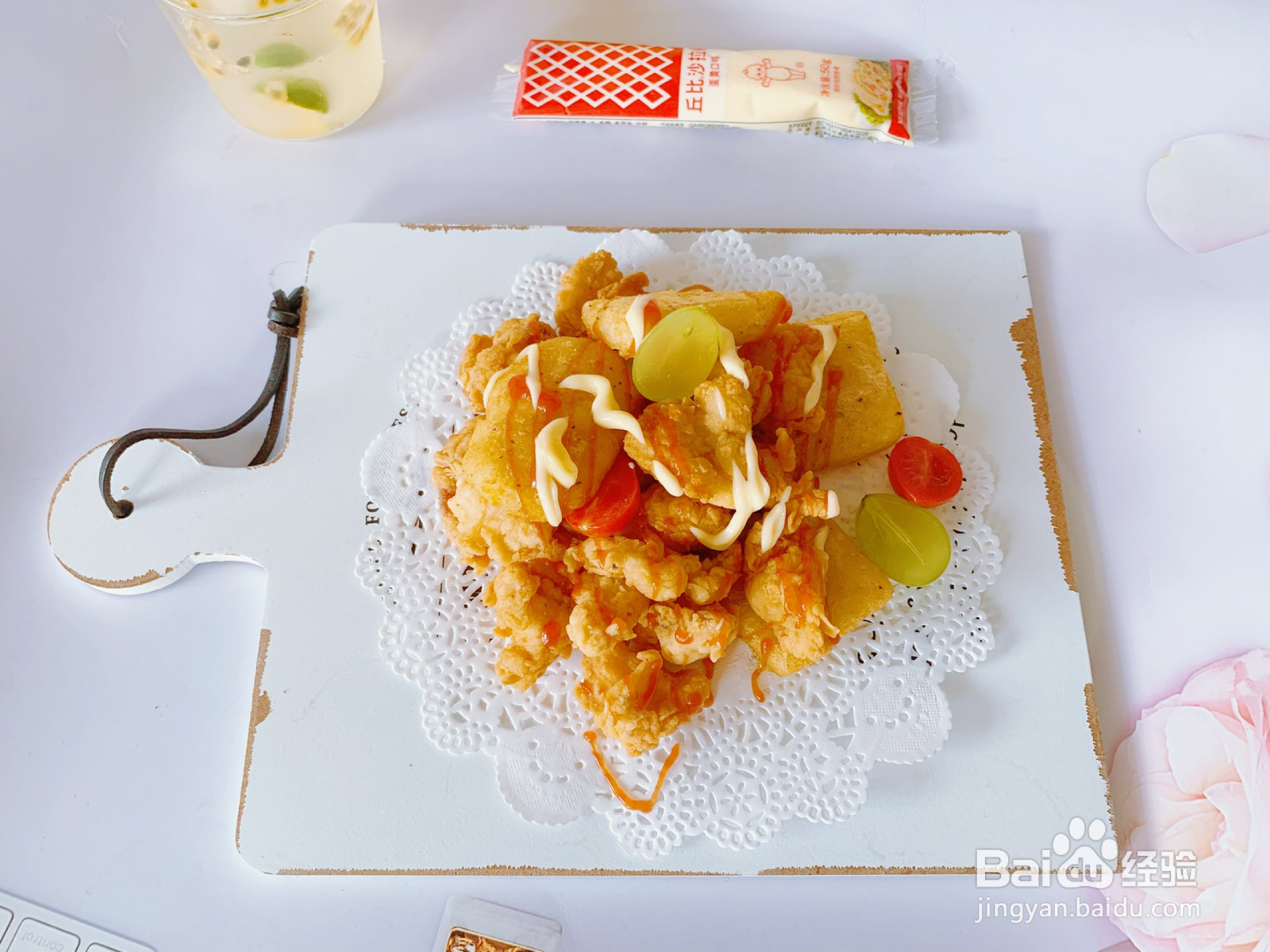 堪比快餐店的薯饼鸡米花的做法