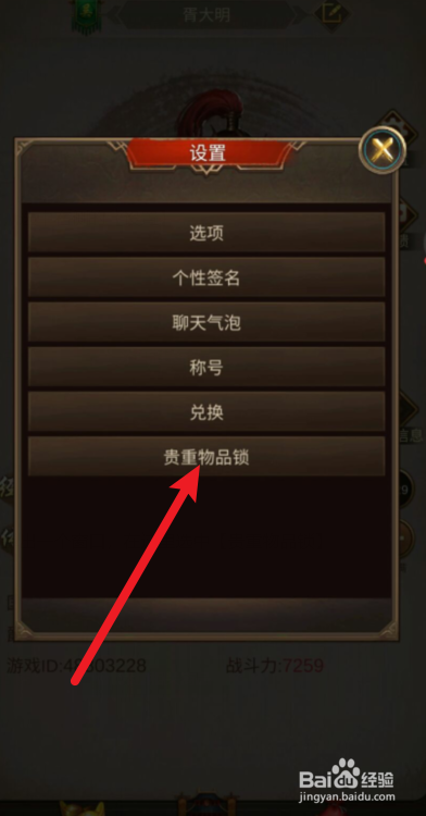 正统三国如何给贵重物品添加锁