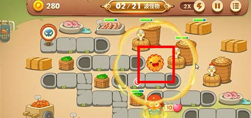 保卫萝卜3集市12关攻略图解