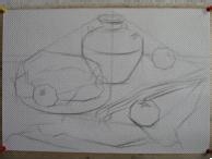素描静物的画法三