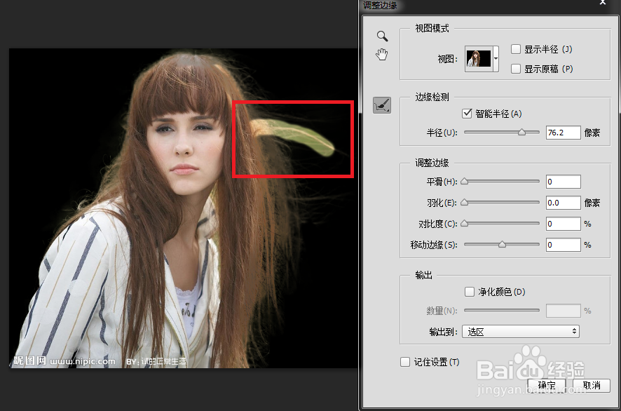怎样用Photoshop扣取头发丝