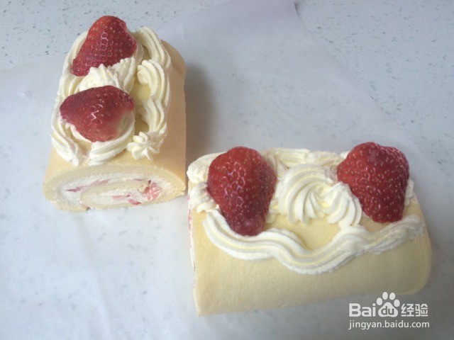 草莓蛋糕卷的做法