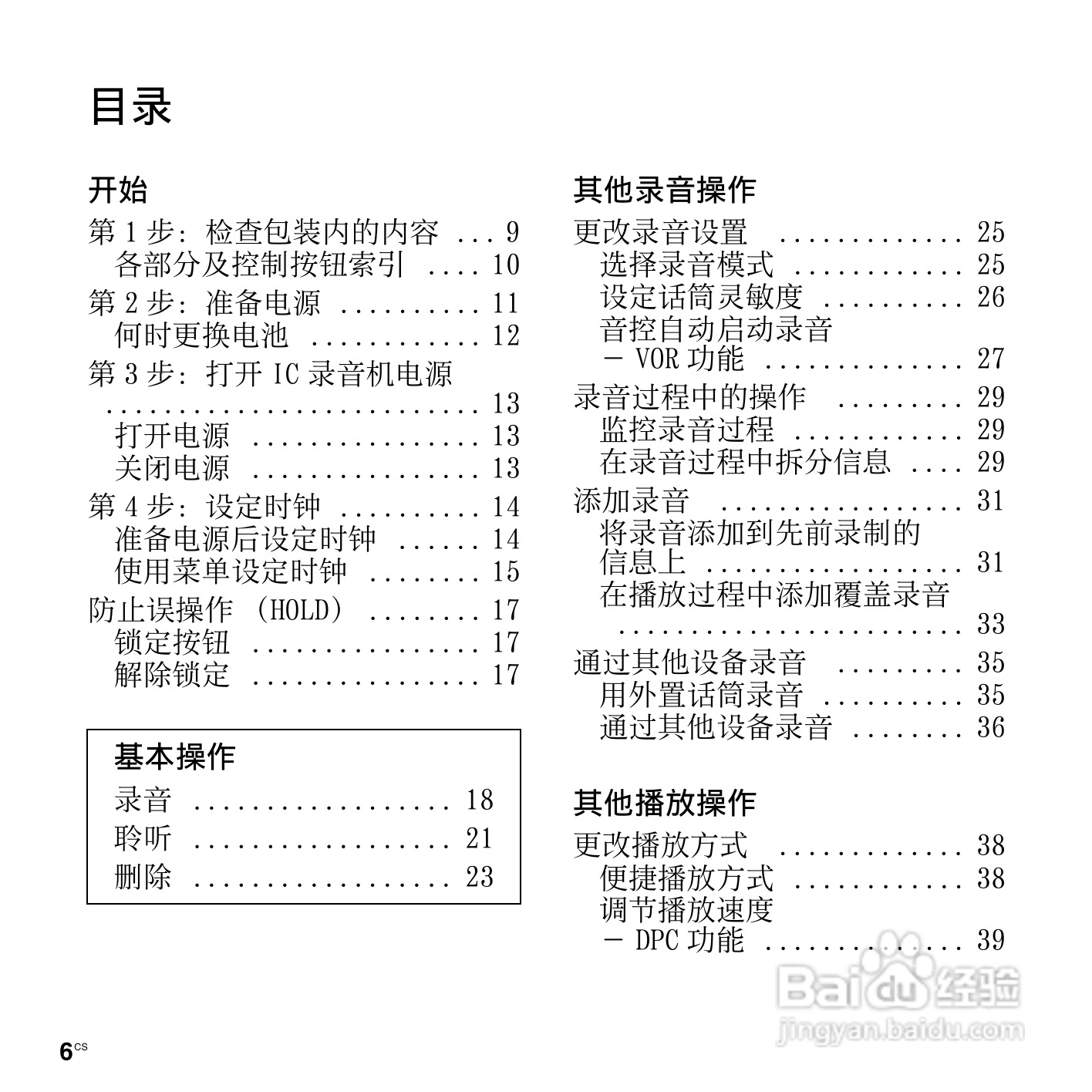 索尼ICD-PX820数码录音笔使用说明书:[1]