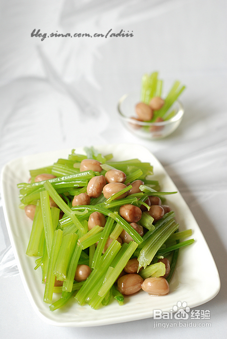 【芹菜花生米】清香爽口的降压菜