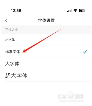 一点资讯怎么将字体设置为标准字体