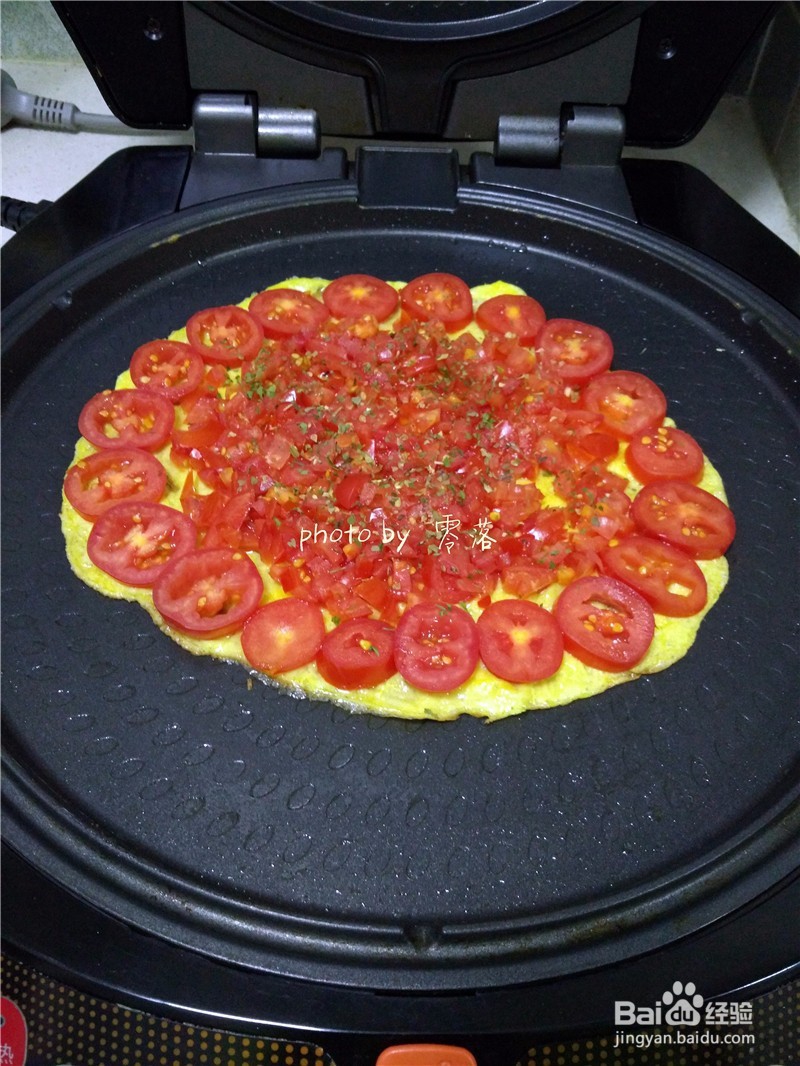 【西红柿与鸡蛋的美妙混搭】西红柿鸡蛋披萨