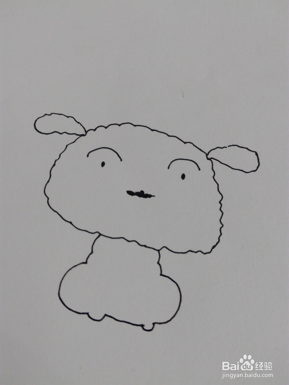 简笔画：画一只萌萌哒小白