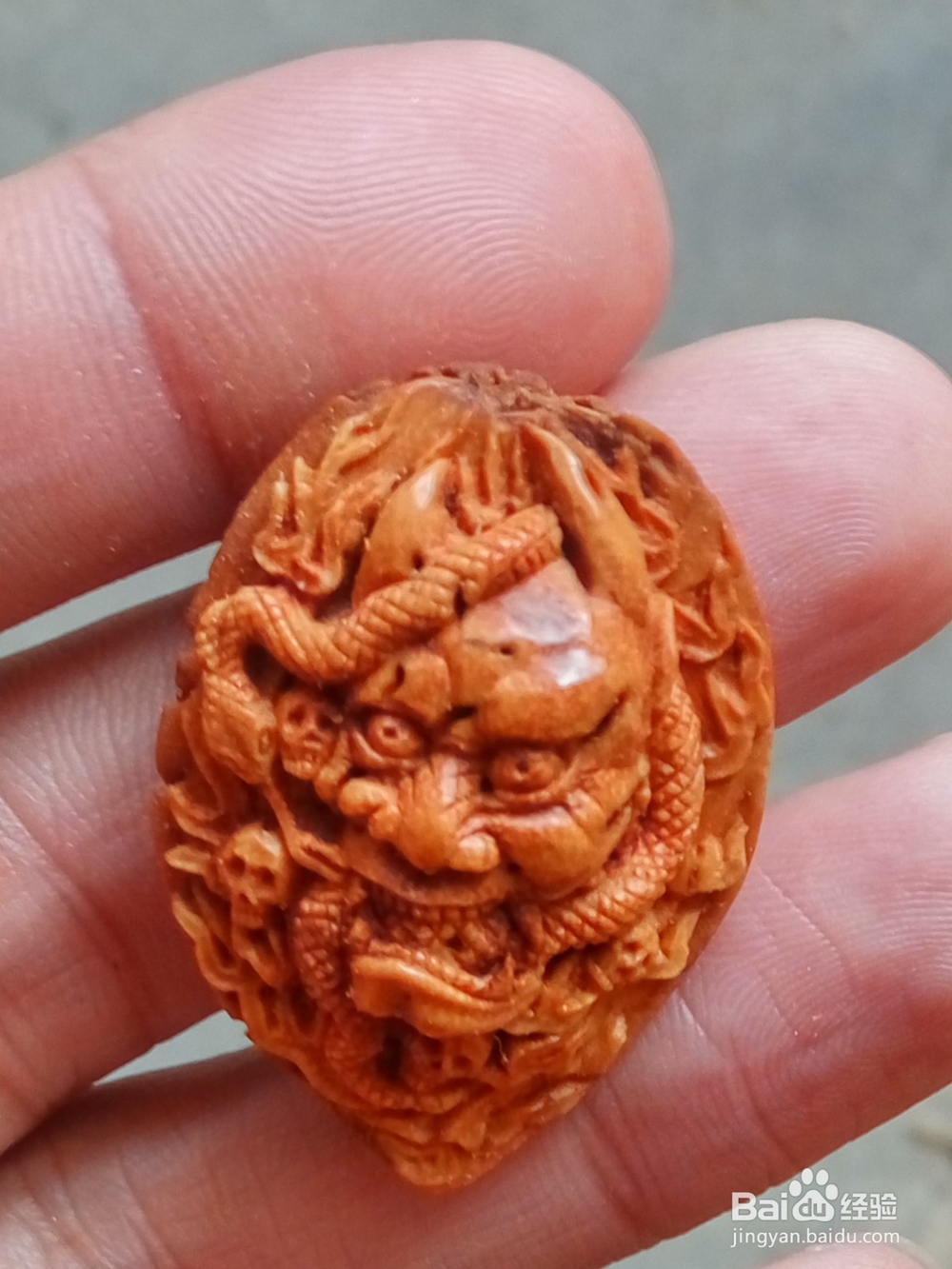 桃核雕刻般若单子过程