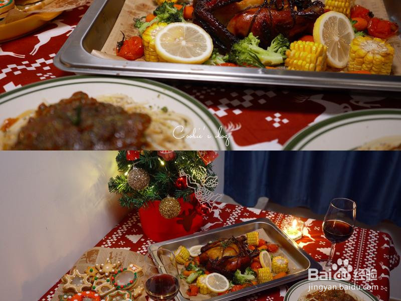 会爆汁的圣诞果蔬烤鸡的做法