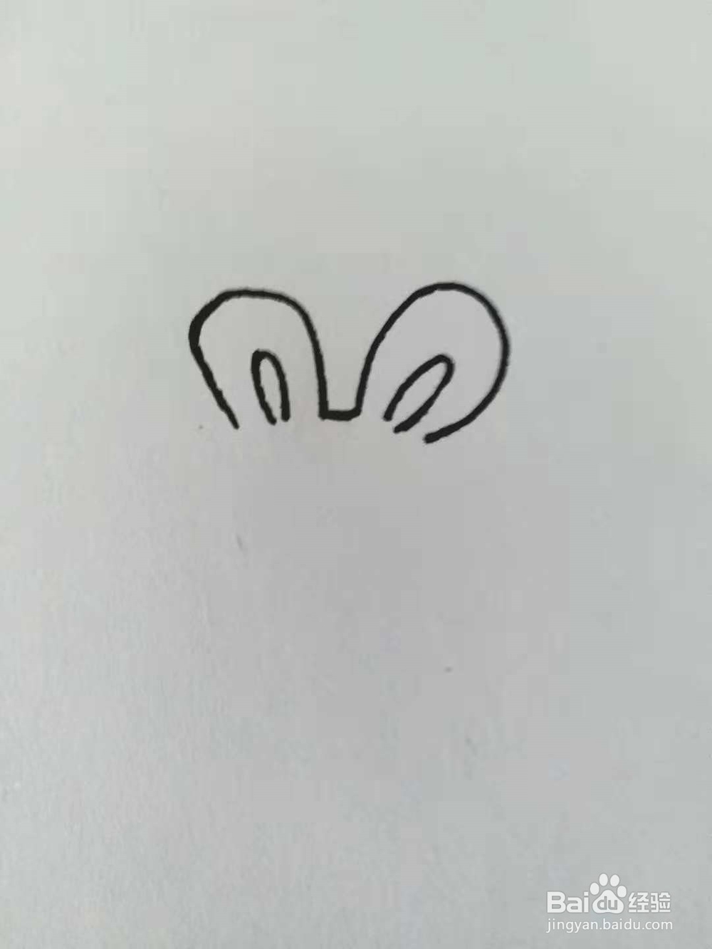 卡通兔的简笔画法《一》