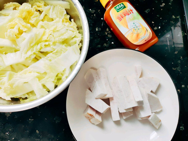 鸡汁芋头娃娃菜