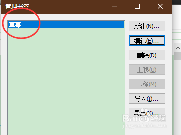 everything软件怎样修改书签名称
