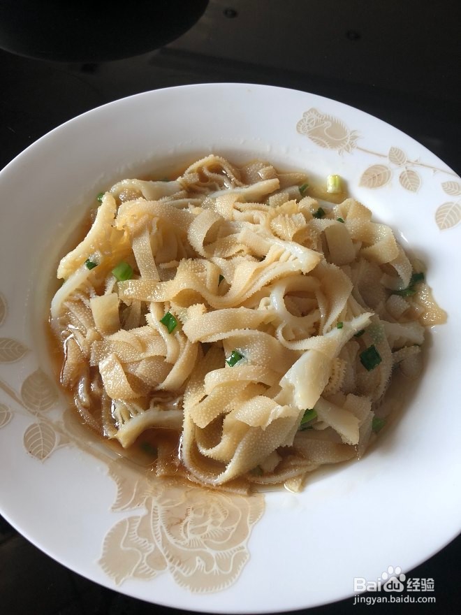 怎么做超级美味的葱油牛百叶