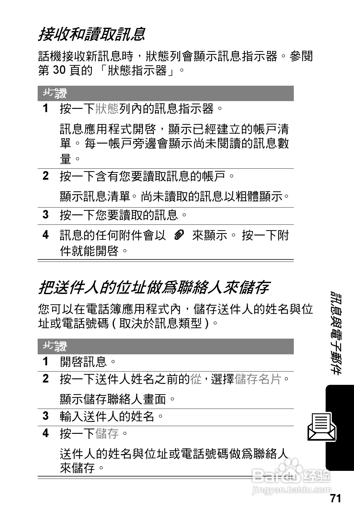 摩托罗拉A925手机使用说明书:[8]