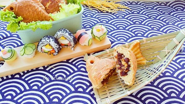 芝士红豆鲷鱼烧便当