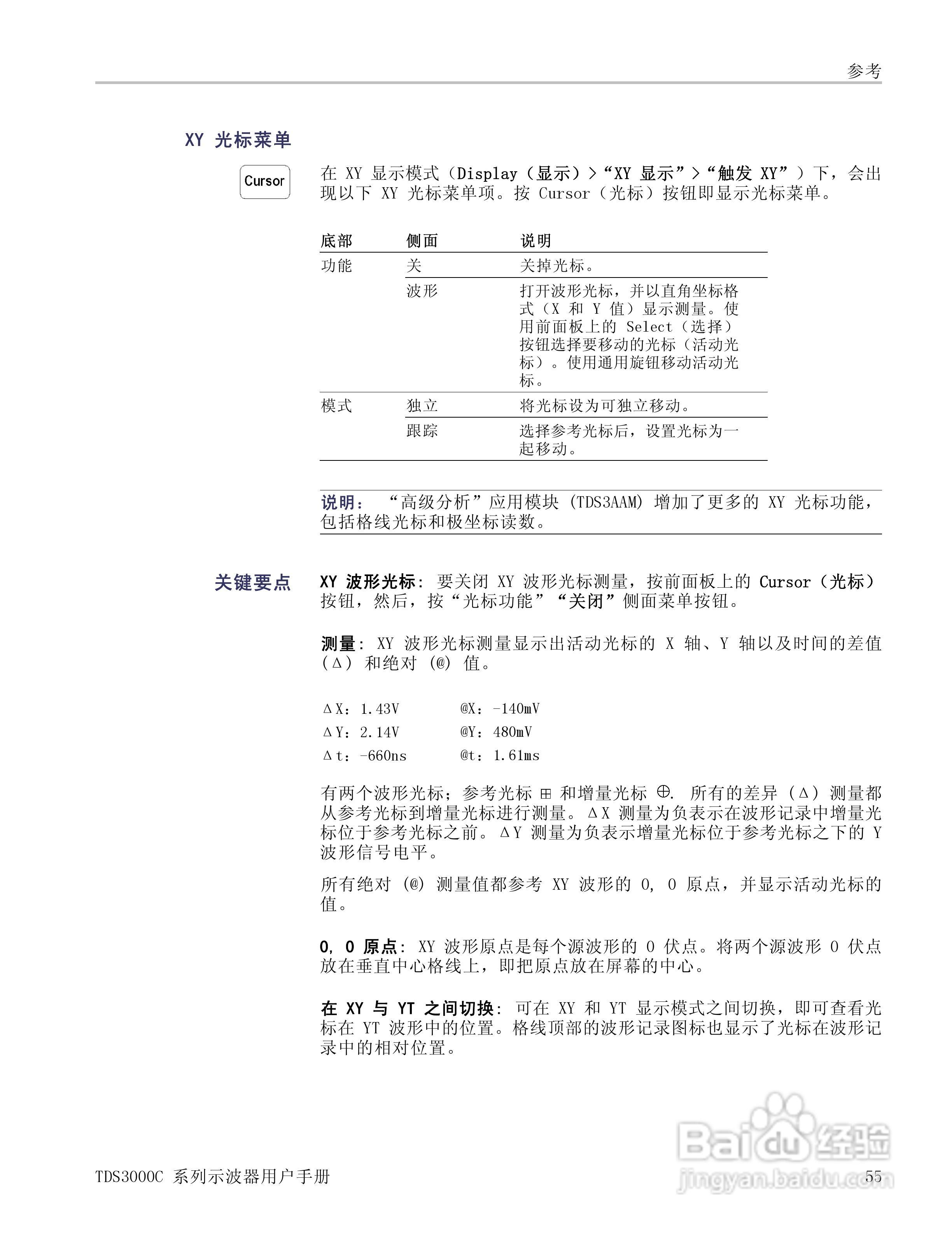 泰克TDS3054C数字荧光示波器用户手册:[8]