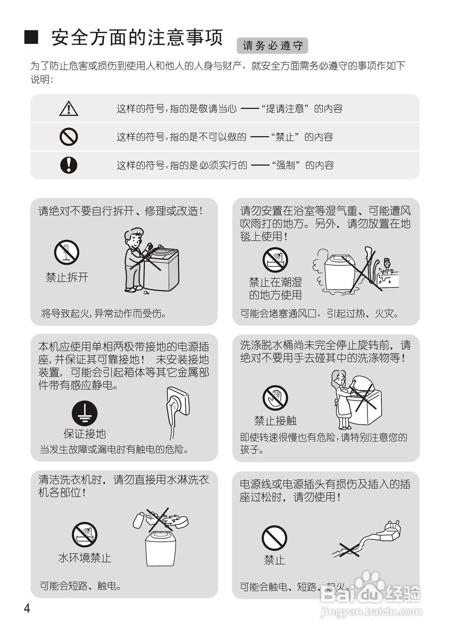 松下XQB55-Q525U洗衣机使用说明书:[1]