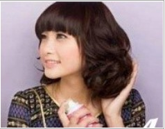 教你自己在家烫梨花头