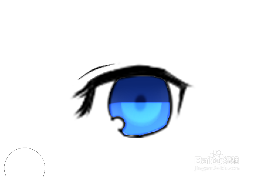 sai新手入门动漫眼睛画法