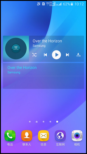 Samsung GalaxyJ7(2016)SM-J7109(5.1.1)如何添加小组件?