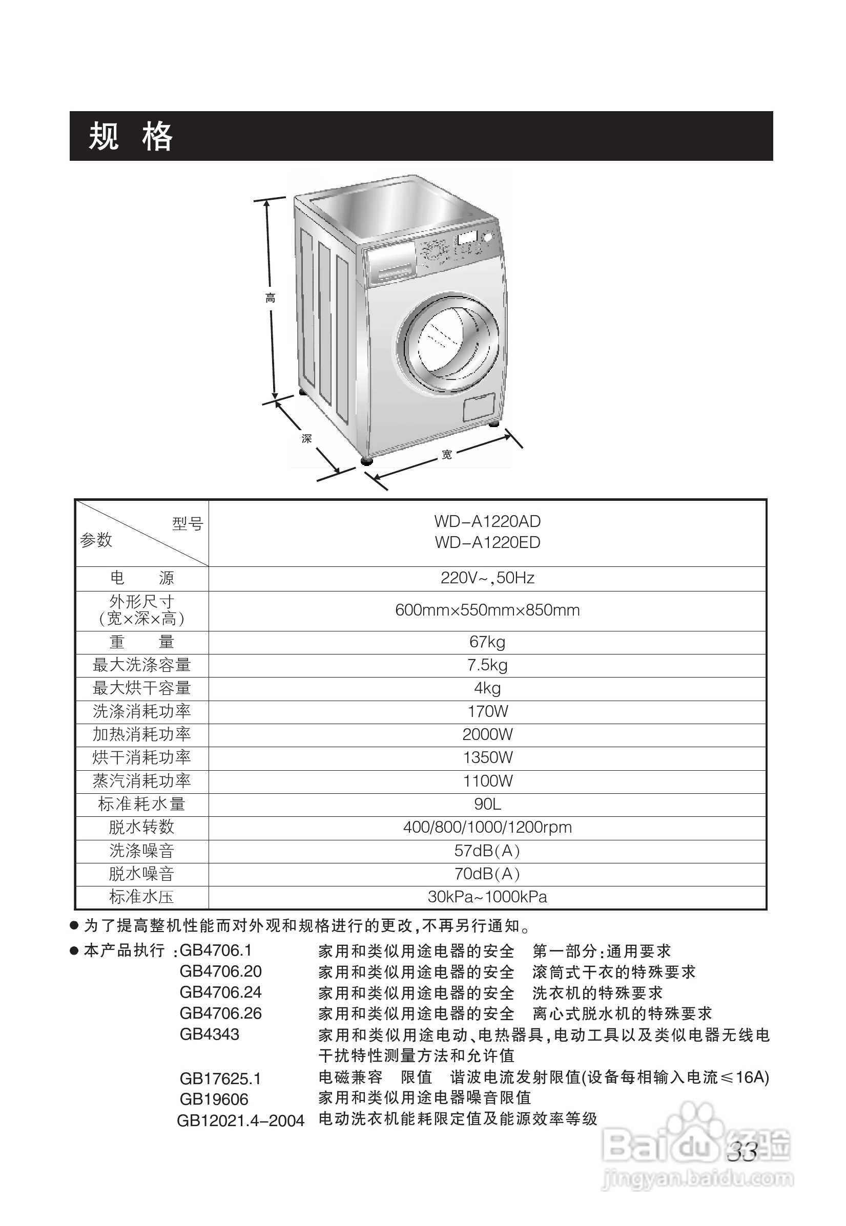LG WD-A1220AD洗衣机使用说明书:[4]
