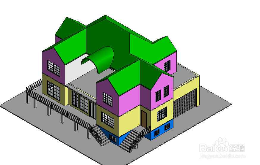 revit中ViewCube导航工具怎样使用