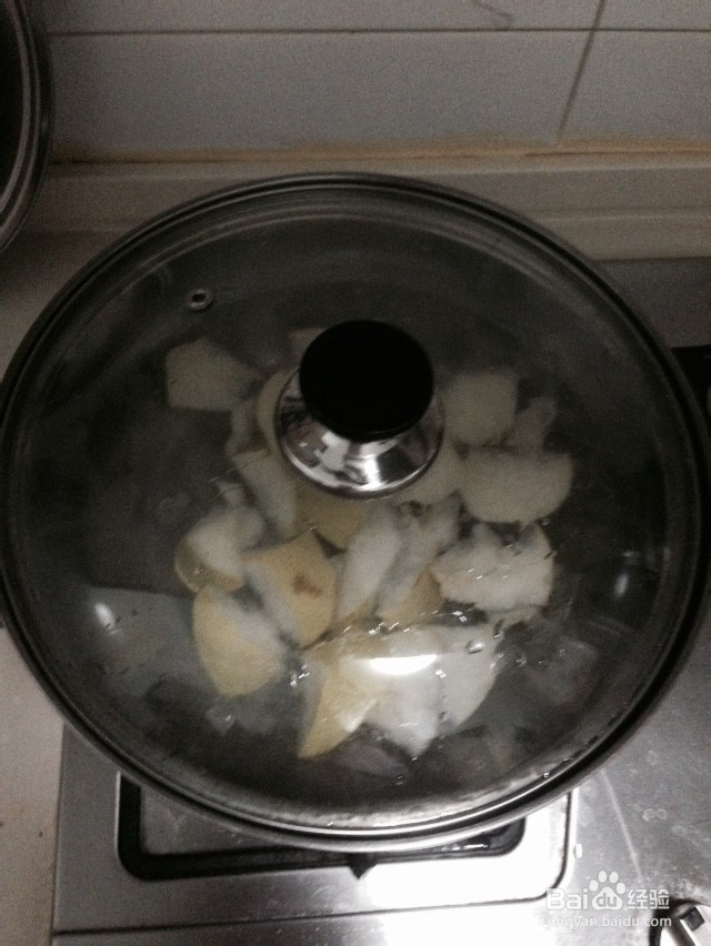 冰糖雪梨的制作方法