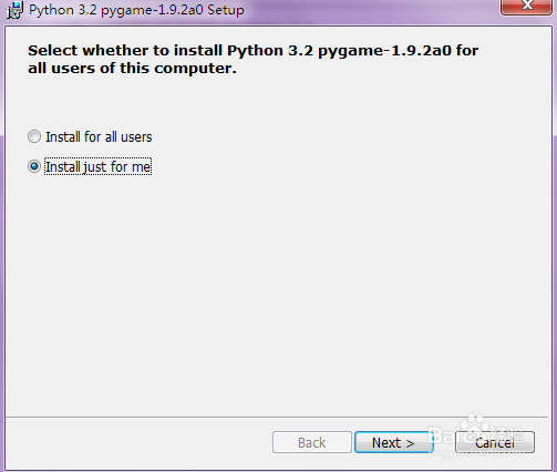 Win7下安装Python扩展包开发游戏Pygame的步骤