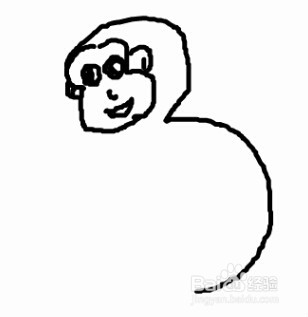 如何一分钟3变小猴子(儿童数字创意画)