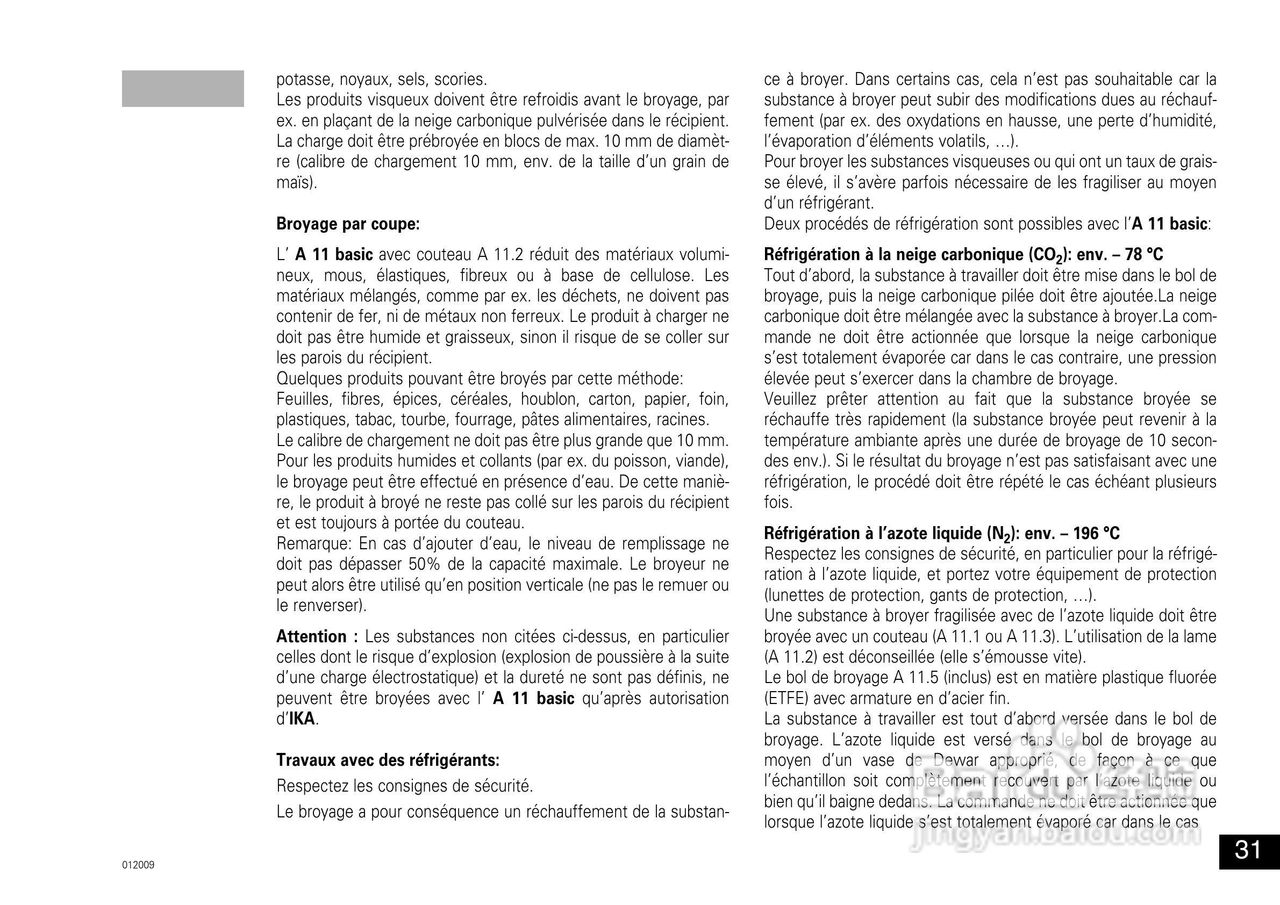 IKA A11分析研磨机使用说明书:[4]