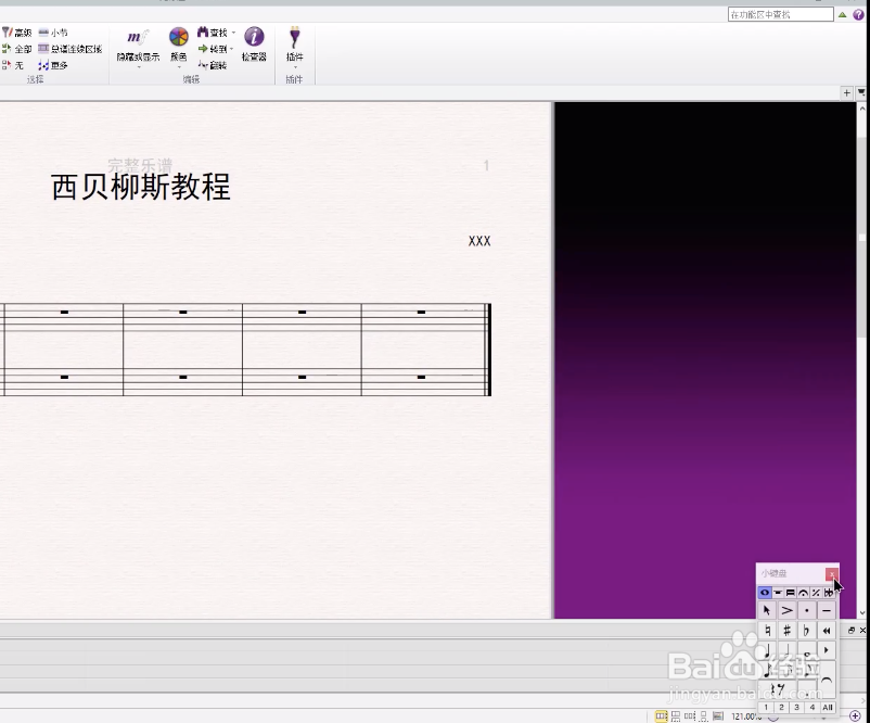 西贝柳斯(Sibelius)怎么调整界面