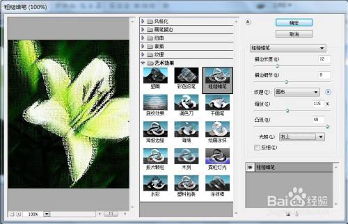 PS怎么让图片呈现粗糙蜡笔的效果