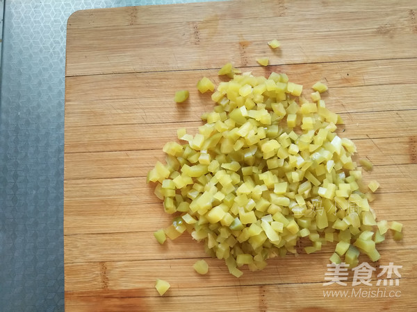 肉丁榨菜炒豆腐