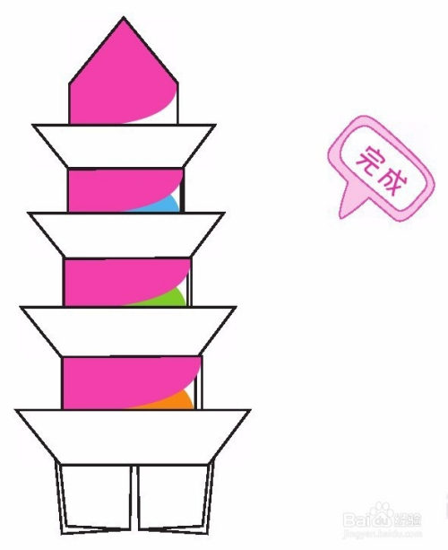 折纸折一座宝塔