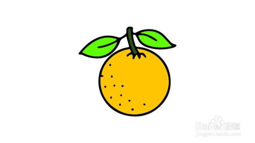 橘子怎么画才好看