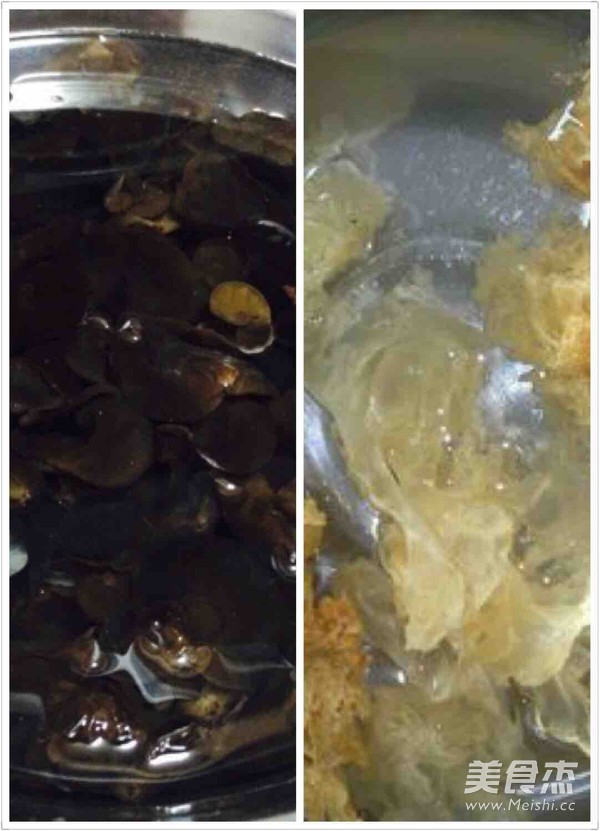 凉拌黑白木耳