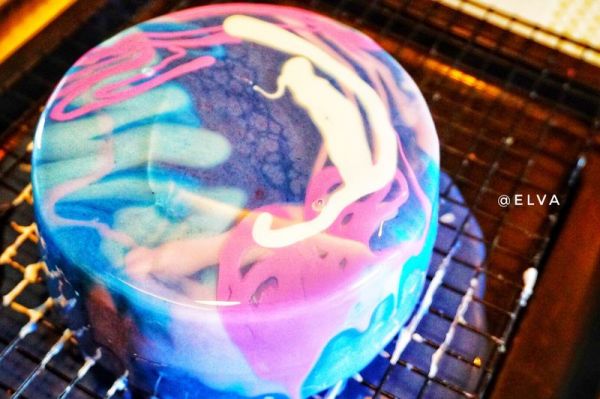 星空淋面蛋糕（戚风胚）