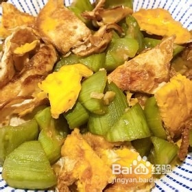 丝瓜荷包蛋的做法