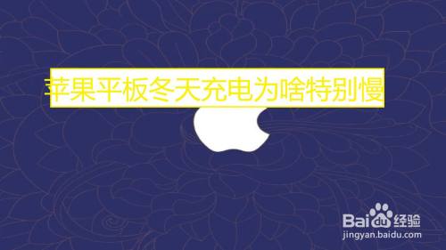 苹果平板冬天充电为啥特别慢