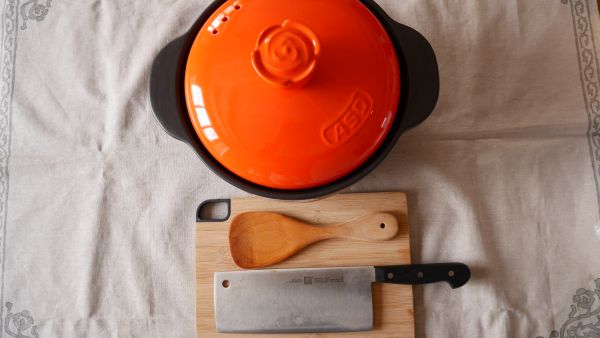 蚝油茄子年糕煲