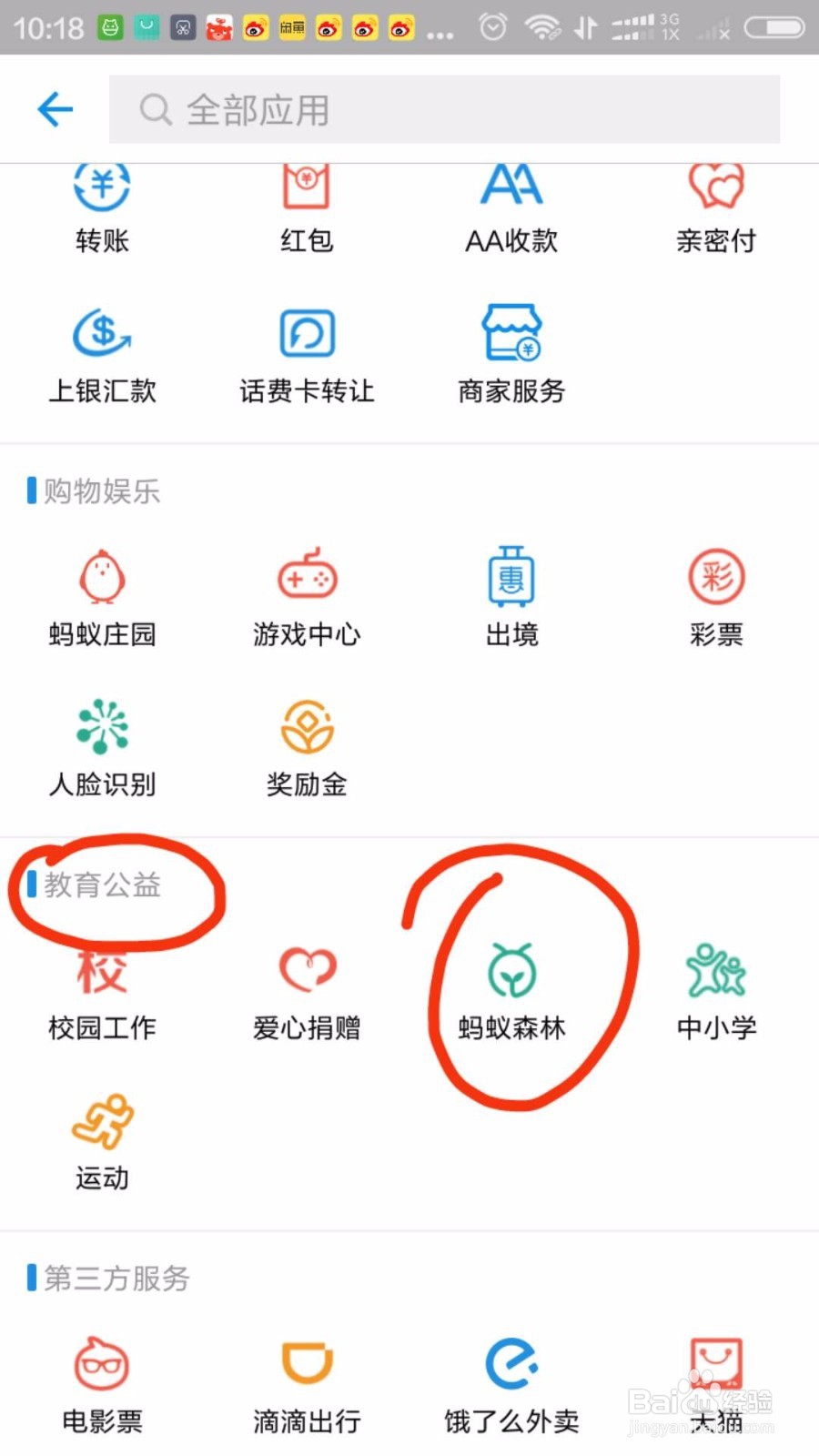支付宝里面怎样种树