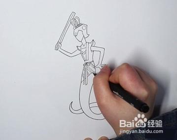 葫芦娃中的蛇精怎么画